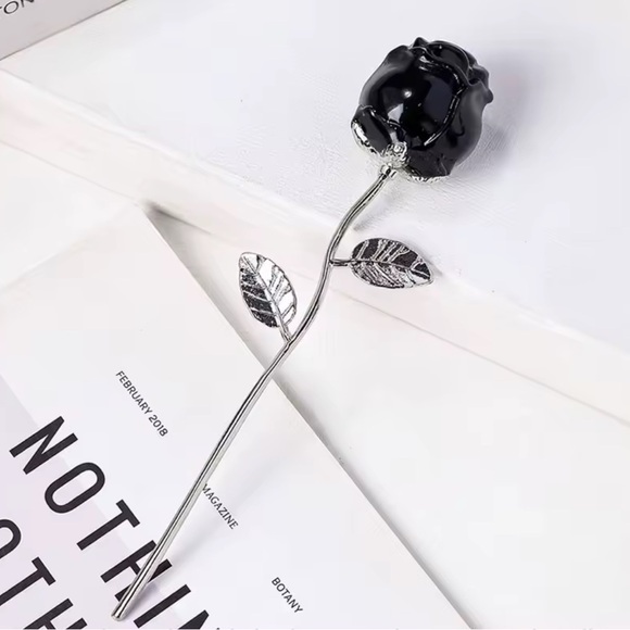 Handmade Other - Valentines Day Elegant Black Onyx Crystal Rose